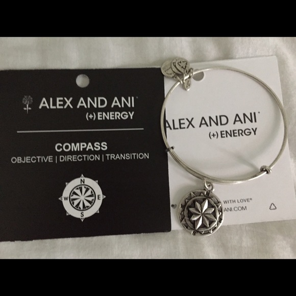 Alex and Ani Jewelry - Authentic Alex and Ani Compass Bangle NWOT