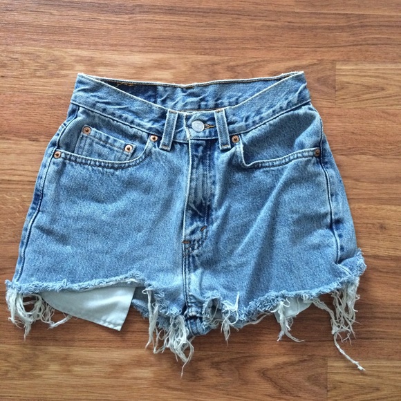 Renewed vintage high waisted Levi cut offs!