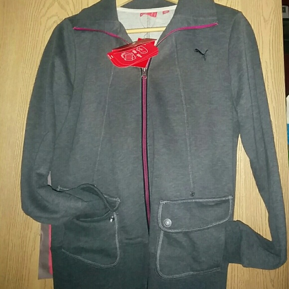 Puma Brand Zippered Sweatshirt