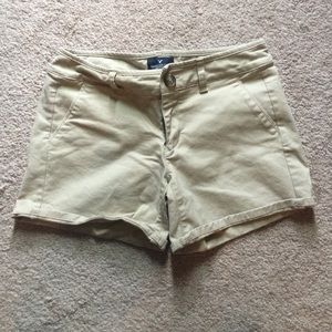 Tan Midi Shorts