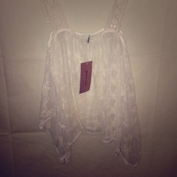 Paper Crane Lace Tank