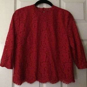 H&M Red Lace top
