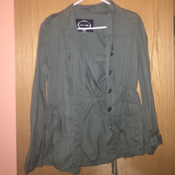 Love Tree Olive Trench Coat