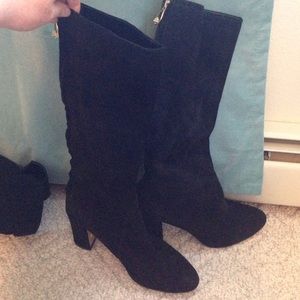 Tall black boots