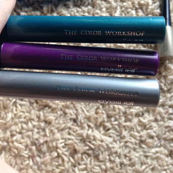 3 Glitter Liquid Eyeliners; By The Color Workshop