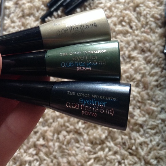 3 Glitter Liquid Eyeliners; By The Color Workshop