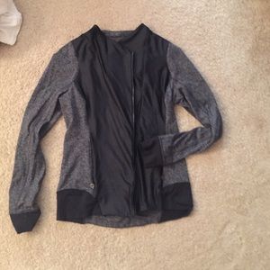 Black herringbone jacket