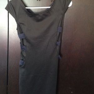 Black dress with strappy back