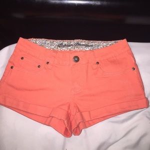Cute coral shorts!