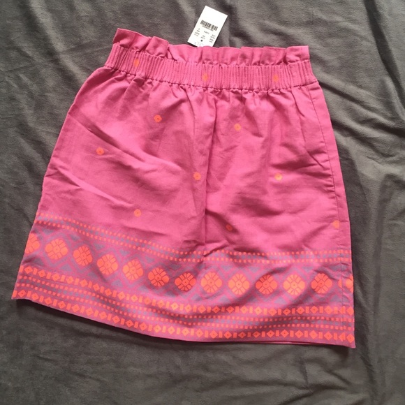 J crew pink skirt size 0 NWT