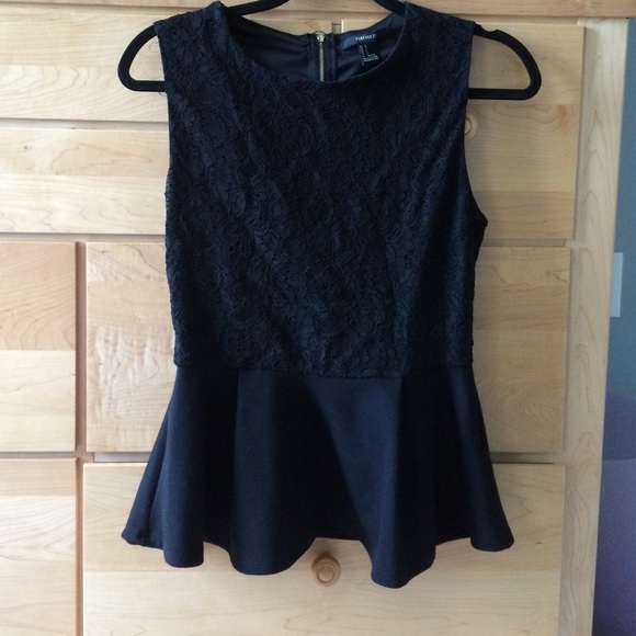 Forever 21 Black peplum top!