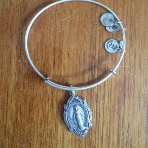 Alex and Ani silver Mother Mary charm bangle