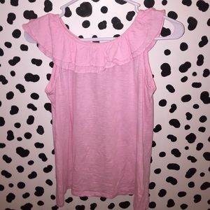 Lilly Pulitzer Pink Ruffle Tank Fits XSmall
