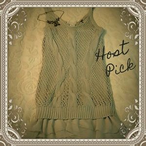 Free People silver knit ruffle dress tunic