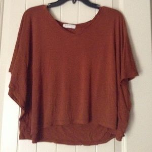 Forever 21 Essentials flowing  Copper shirt