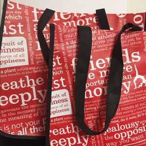 2 Lululemon reusable bags large and small