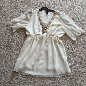 Cream blouse