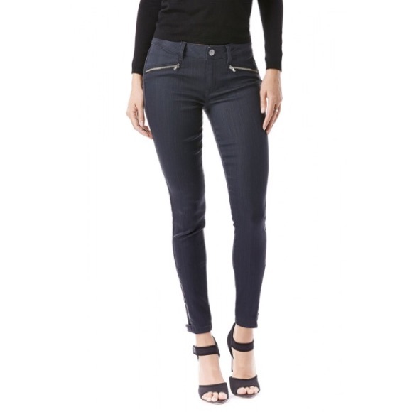 Level 99 Denim - 🎉HP🎉Charcoal Gray Coated Skinny Moto Pant