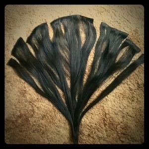 Black 100% real human hair extensions