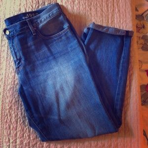 GAP semi-distressed Sexy Boyfriend jeans