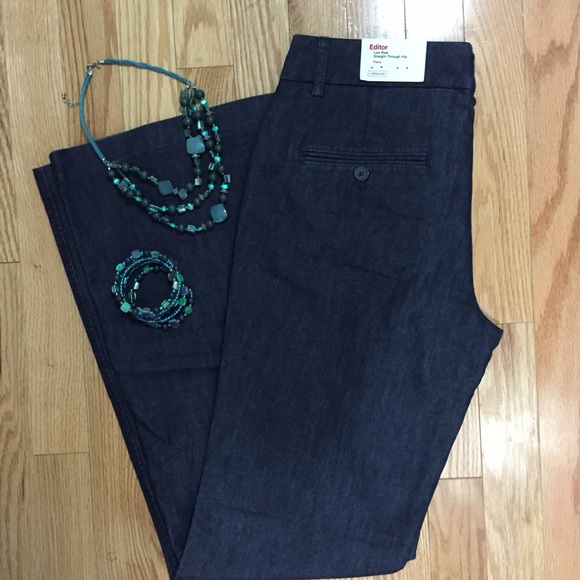 Express Pants - Express Editor Low Rise Flare Denim Pants NWT
