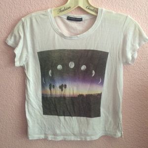 ☀️Brandy Melville moon phase crop top☀️