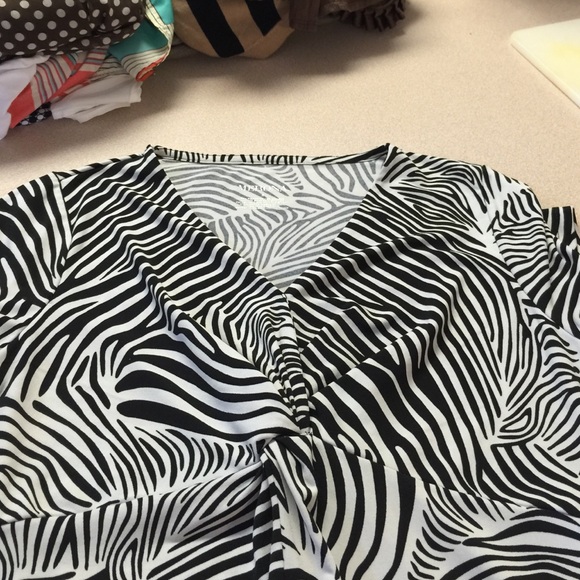 Zebra striped top