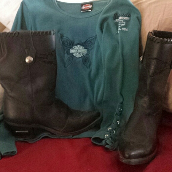 Harley Davidson boots!