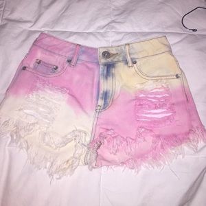 PacSun multicolored high rise shorts size 0