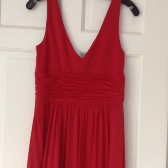 Red evening dress - Picture 2 of 4