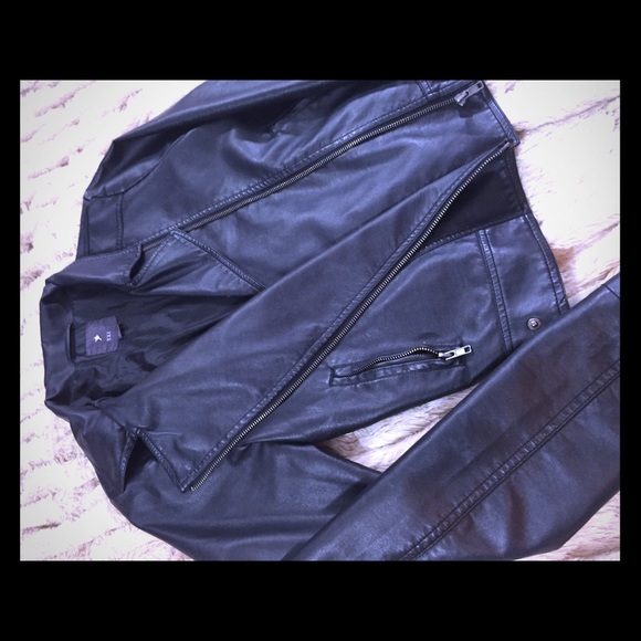 Faux leather jacket