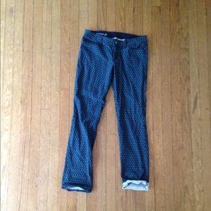 Ann Taylor Printed Skinny Jeans