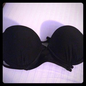 Strappy black bathing suit