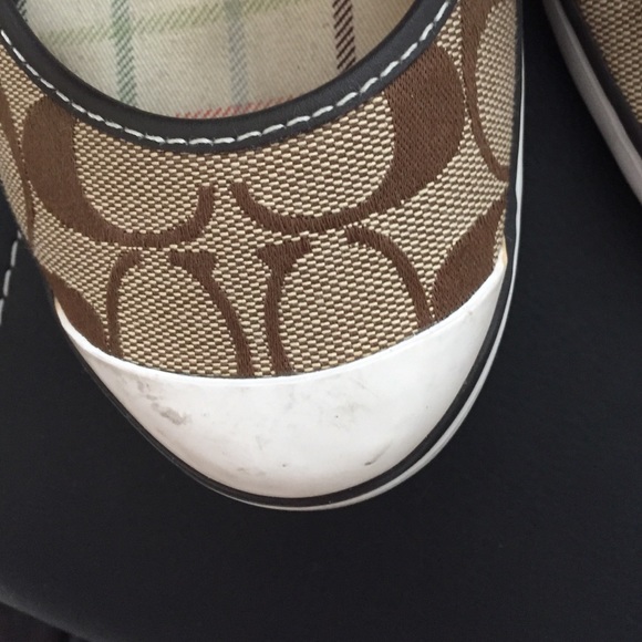 Tan Coach Flats - Picture 3 of 4