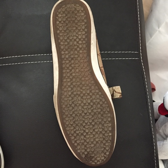 Tan Coach Flats - Picture 4 of 4