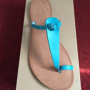 Joie sandals in lagoon, sz 7
