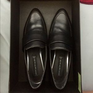 Steve Madden 'Wallst' Black Loafers