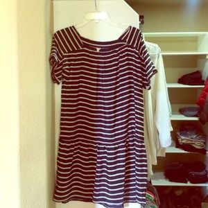 J Crew silk striped dress