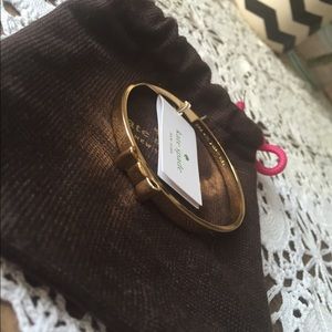 Kate Spade "Take a Bow" Gold Bangle