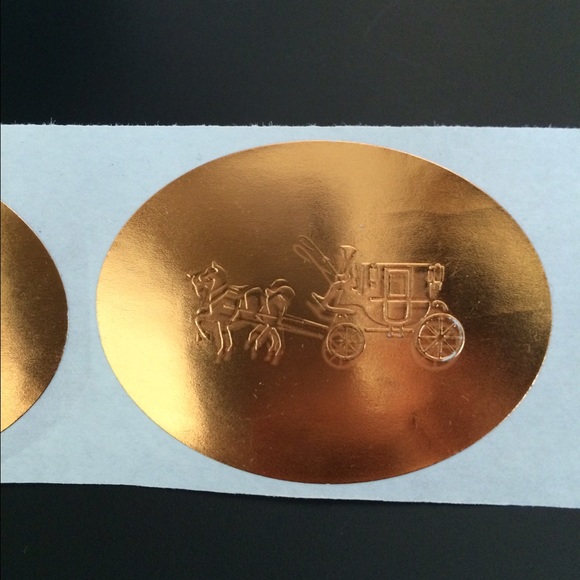 New Coach Bronze Stickers! 50 for $25; 25 for $15