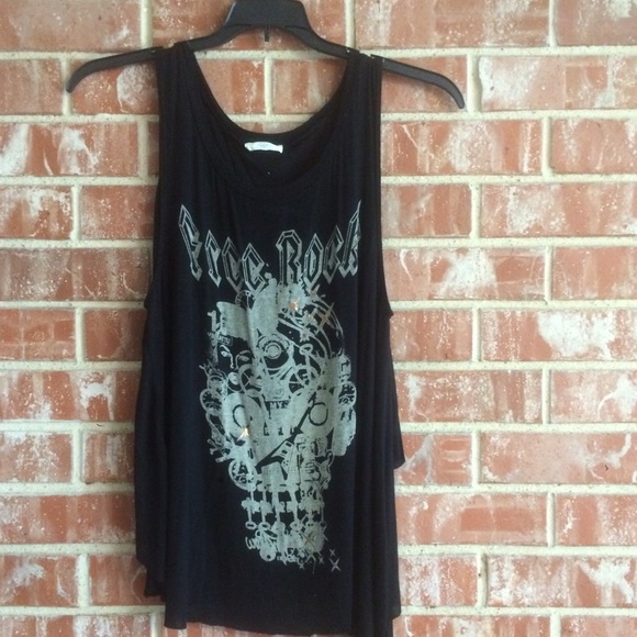 Graphic "Free Rock" Tank