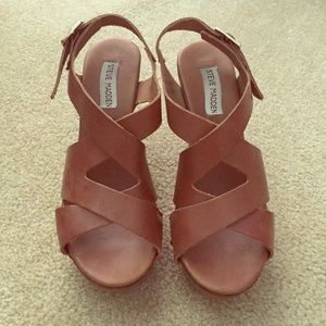 Steve Madden Platform Brown Heels