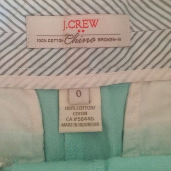 J. Crew mint green chino shorts - Picture 3 of 3