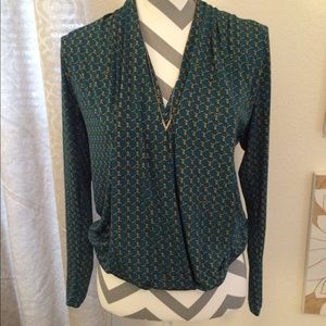 Michael by Michael Kors faux wrap shirt