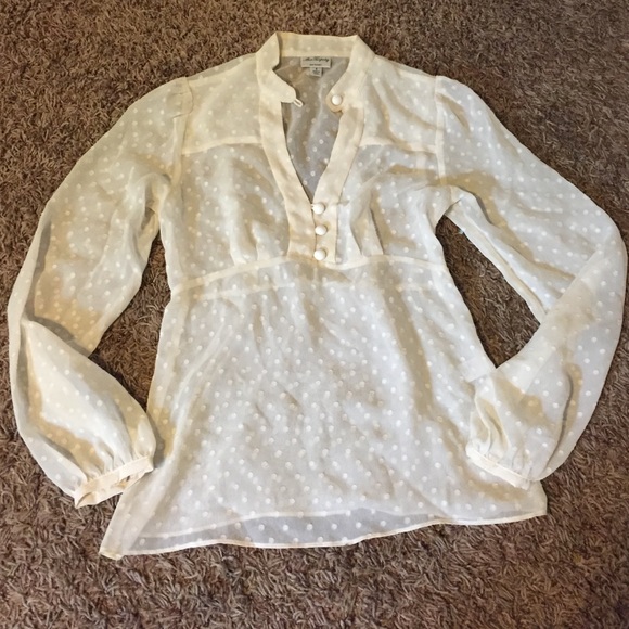 Alice Temperley for Target sheer cream blouse