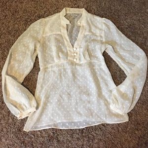 Alice Temperley for Target sheer cream blouse