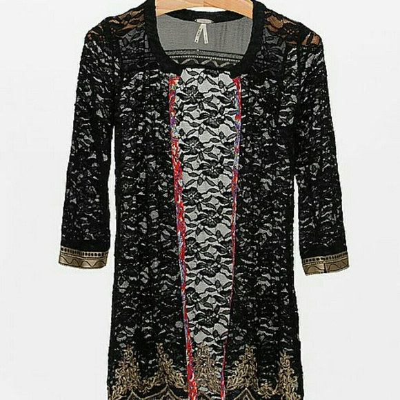 Gimmicks by bke long lace cardigan