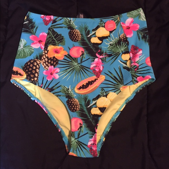 High waisted bikini bottom (S) 🌺🍍🍋🌴