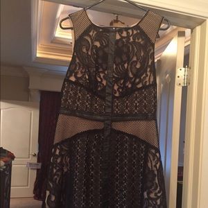 Mossimo size large black and nude dress