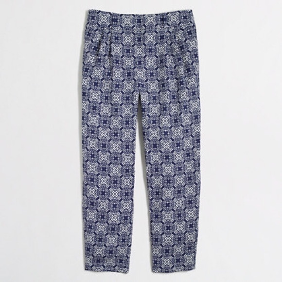 jcrew printed pants